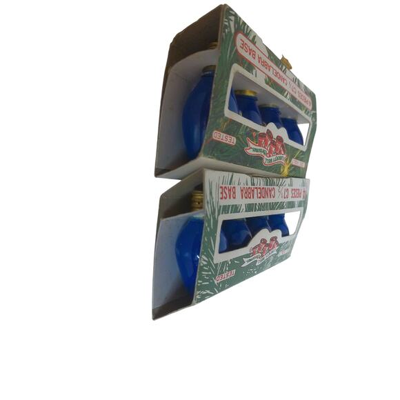 Vintage Liberty Bell C7 Blue Christmas Lights Set of 2 Packages - Picture 3 of 4